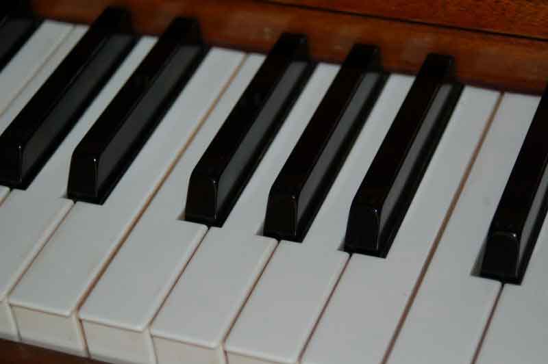 keys on a piano